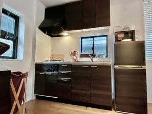 アパートメント 1 ベッドルーム 禁煙 | 専用簡易キッチン | 冷蔵庫、電子レンジ、コンロ、電気ポット