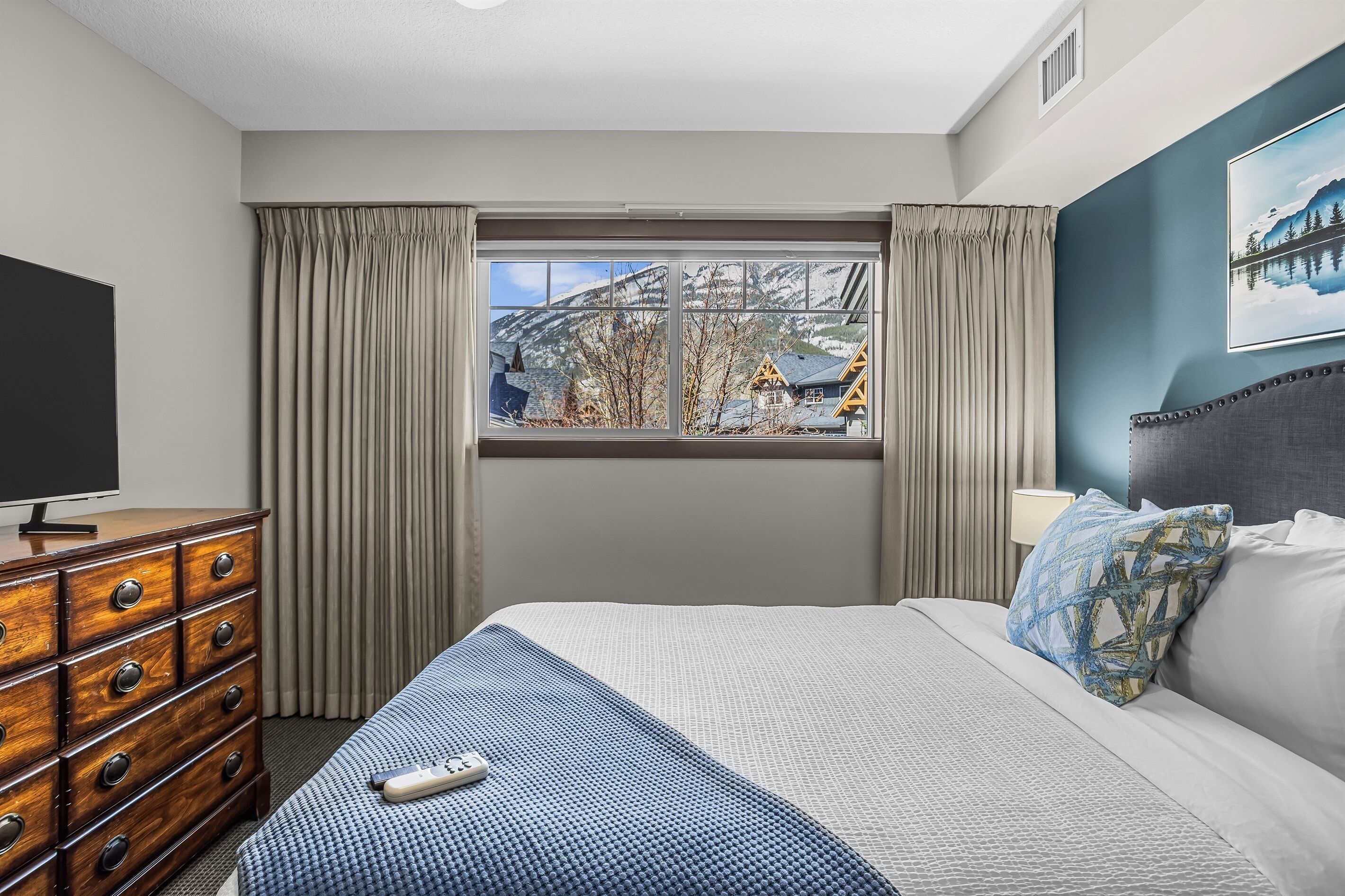 2 bedrooms, iron/ironing board, travel crib, WiFi