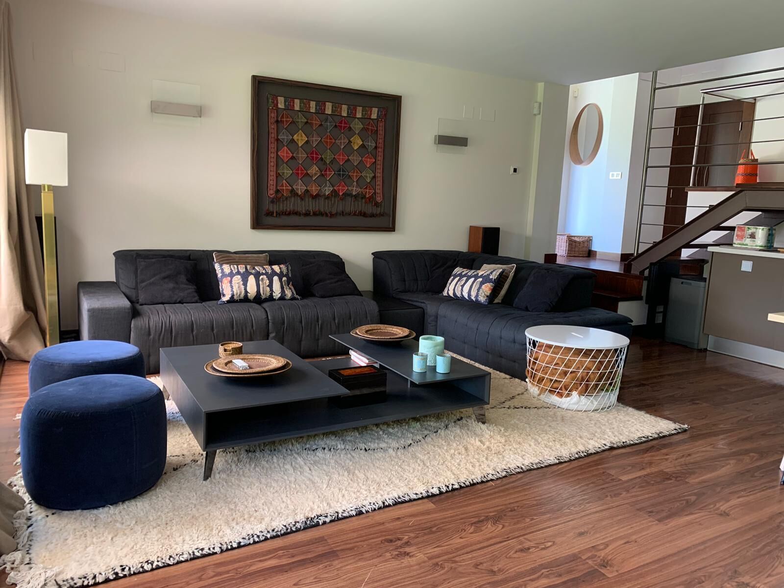 house on the banks of the San Juan reservoir