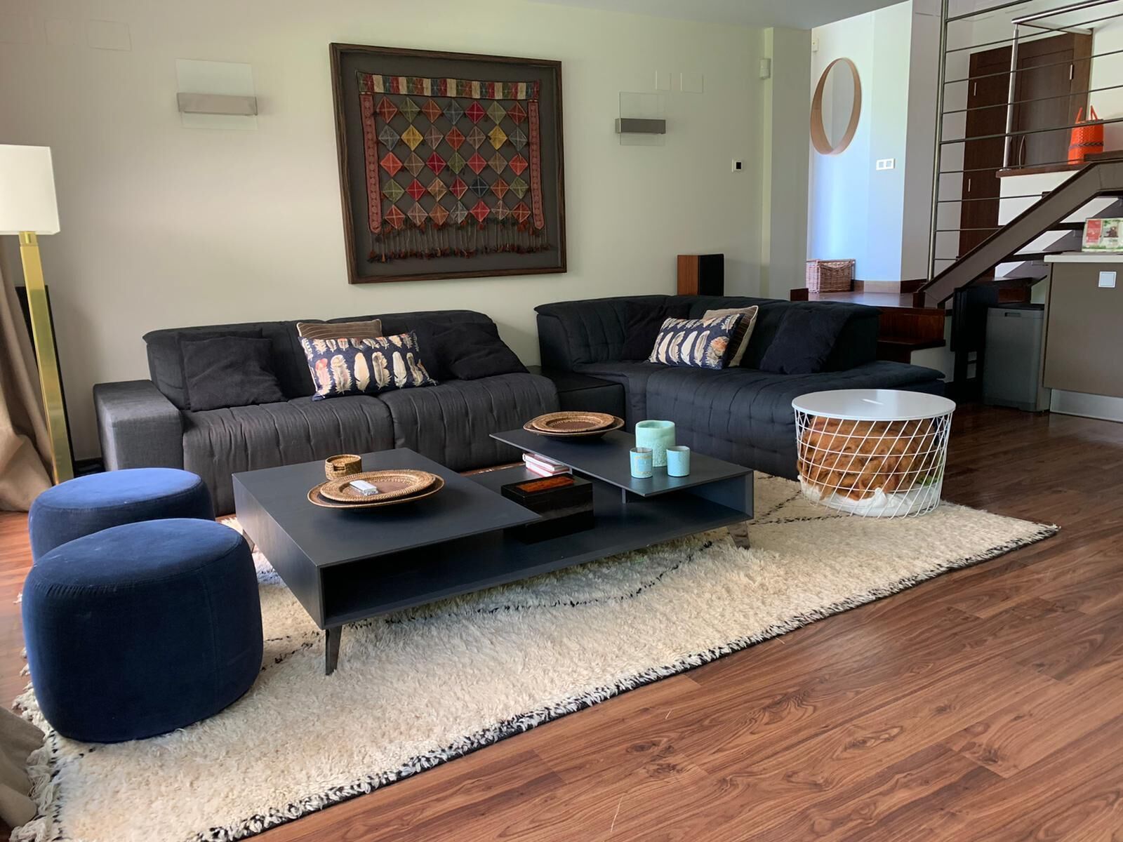 house on the banks of the San Juan reservoir