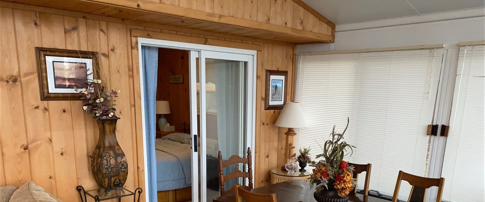 House is located on Lake Huron with a private beach