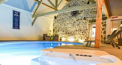 Guest rooms spa swimming pool Normandy la brocherie relaxation family countryside