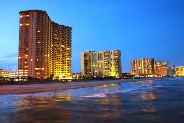 Na praia