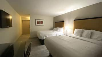 Premium Room, 2 Queen Beds | Individually furnished, desk, laptop workspace, blackout drapes