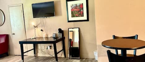 Suite, 1 King Bed with Sofa bed, Non Smoking | Desk, laptop workspace, blackout drapes, iron/ironing board