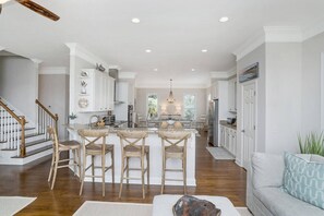 Smart TV, fireplace - Fairway to Heaven | Luxurious 6-BR Fripp Island Home with Marsh Views, Golf, Pools, and More! (Fripp Island)