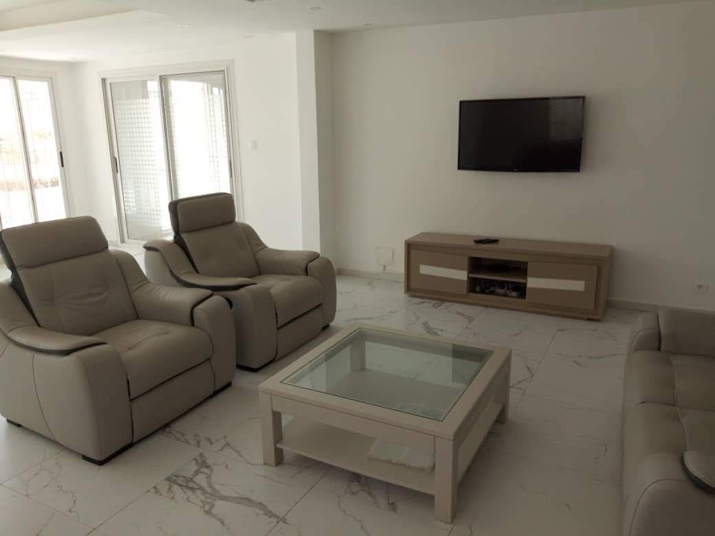 Deluxe Villa, 4 Bedrooms, Private Pool | Living area | Flat-screen TV
