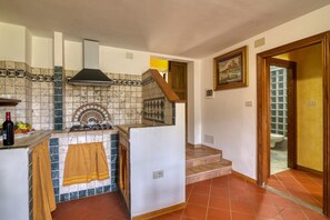 Private kitchen - Tenuta Di Litiano With Pool (Roccastrada)