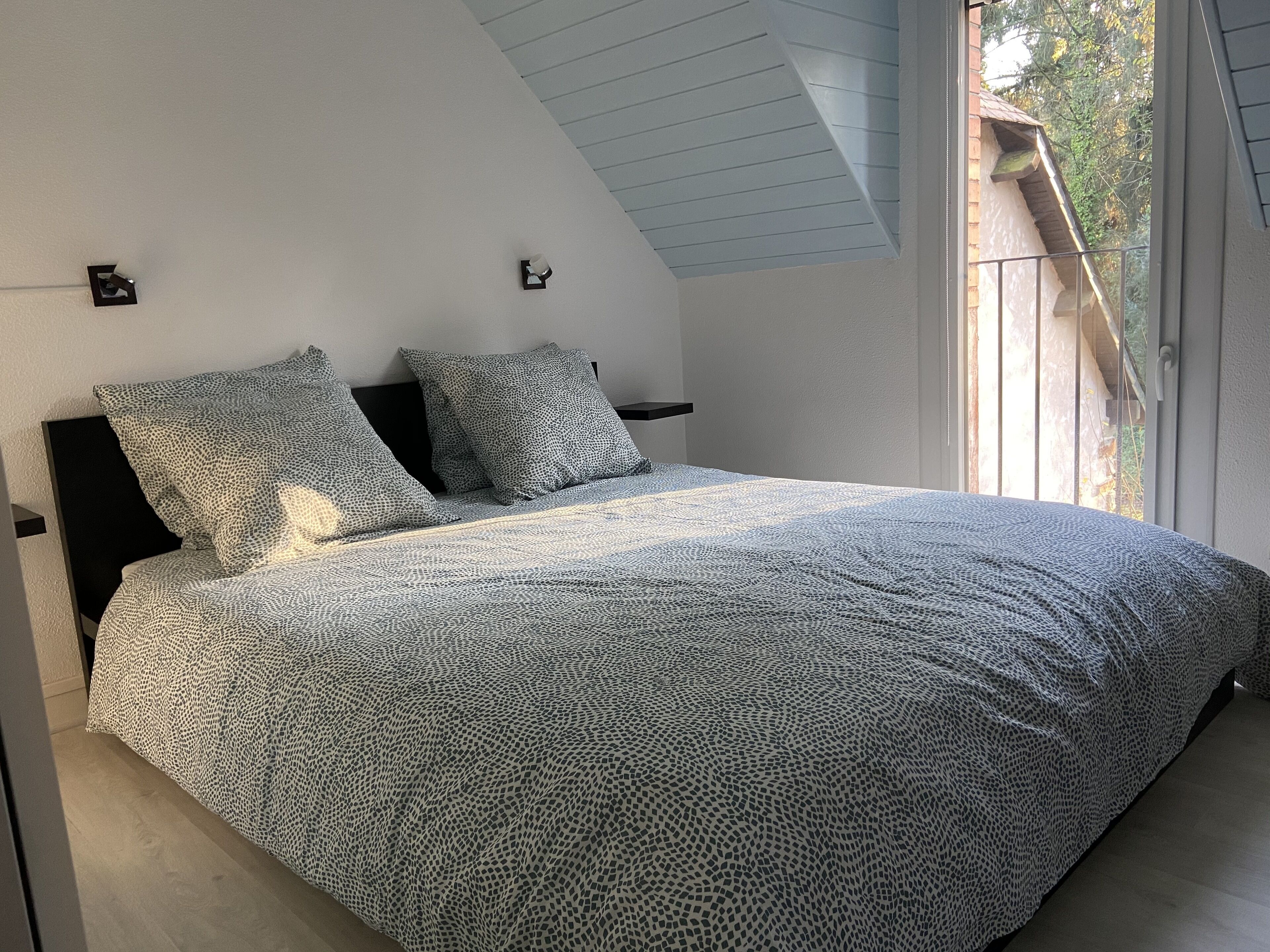 1 bedroom, iron/ironing board, bed sheets