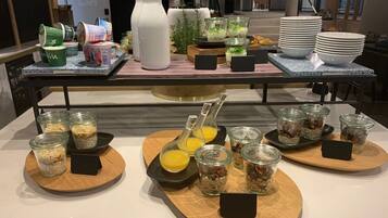 Petit déjeuner continental compris tous les jours