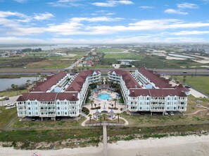 Condo, 1 Bedroom | Aerial view - Seascape 2107 1 Bedroom Condo by RedAwning (Galveston)