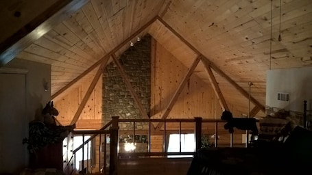 Interior. Cabin with Mountain Views