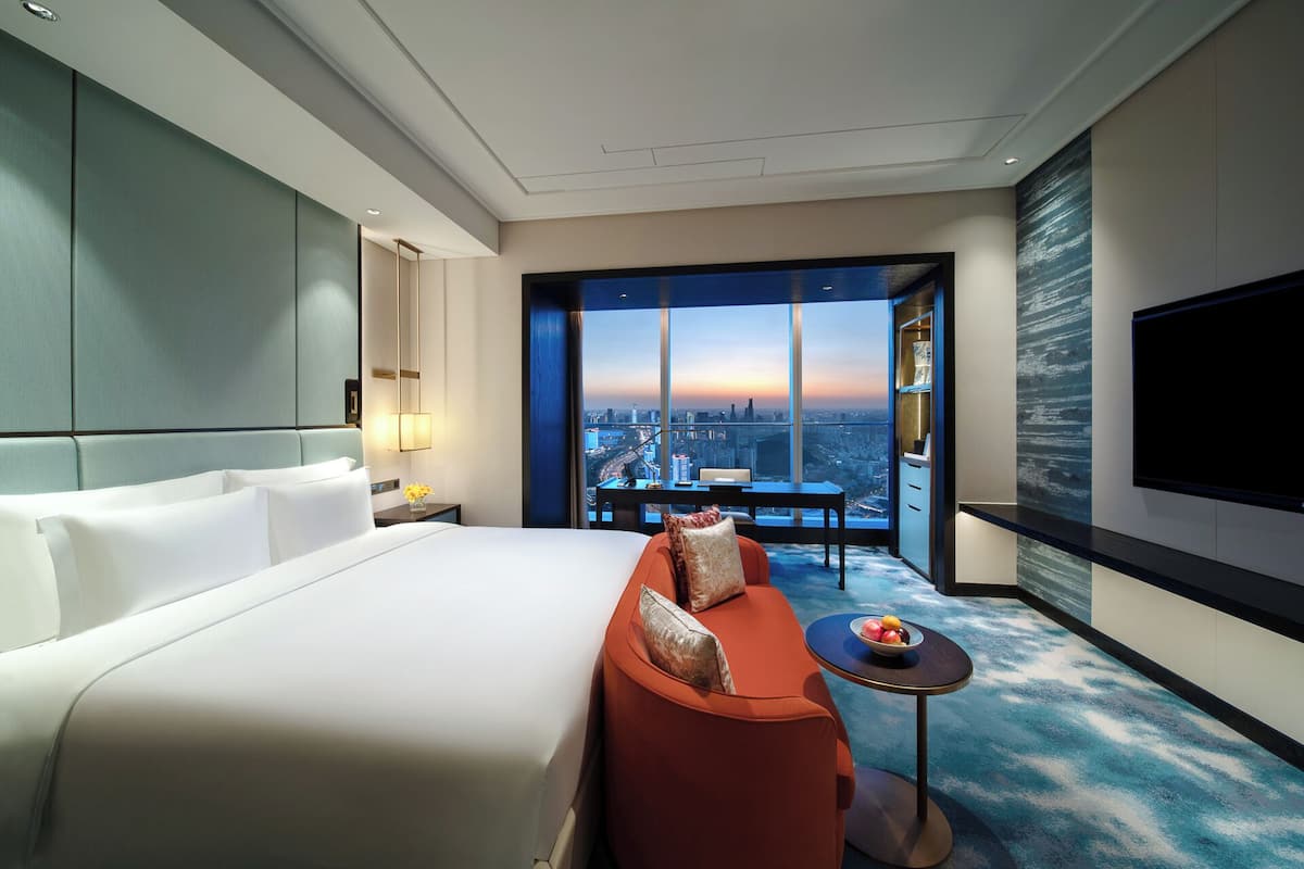 Down duvets, minibar, in-room safe, desk