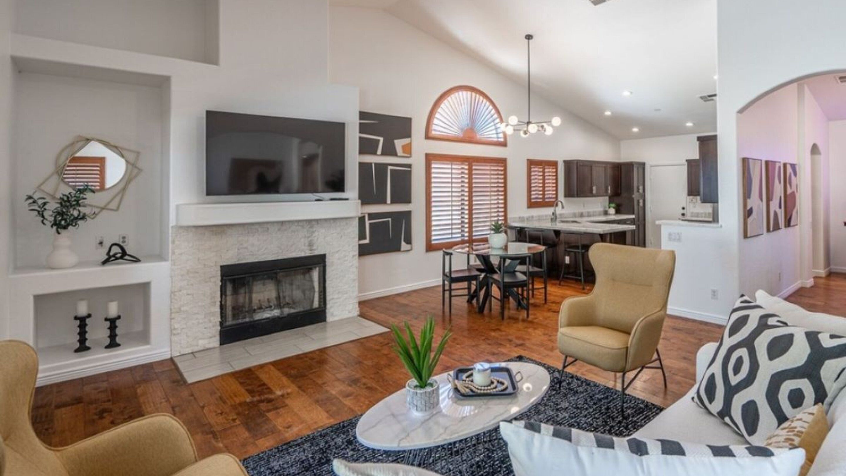 45-inch TV with cable channels