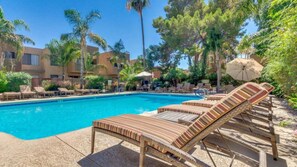 Outdoor pool, a heated pool - Stylish Old Town 2 Bdrm Ground Floor Condo (Scottsdale)