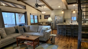 Unclassified image, 4 of 37, button - Riverfront, Hot tub, shared pool, minutes to slopes with large covered deck! (Banner Elk)