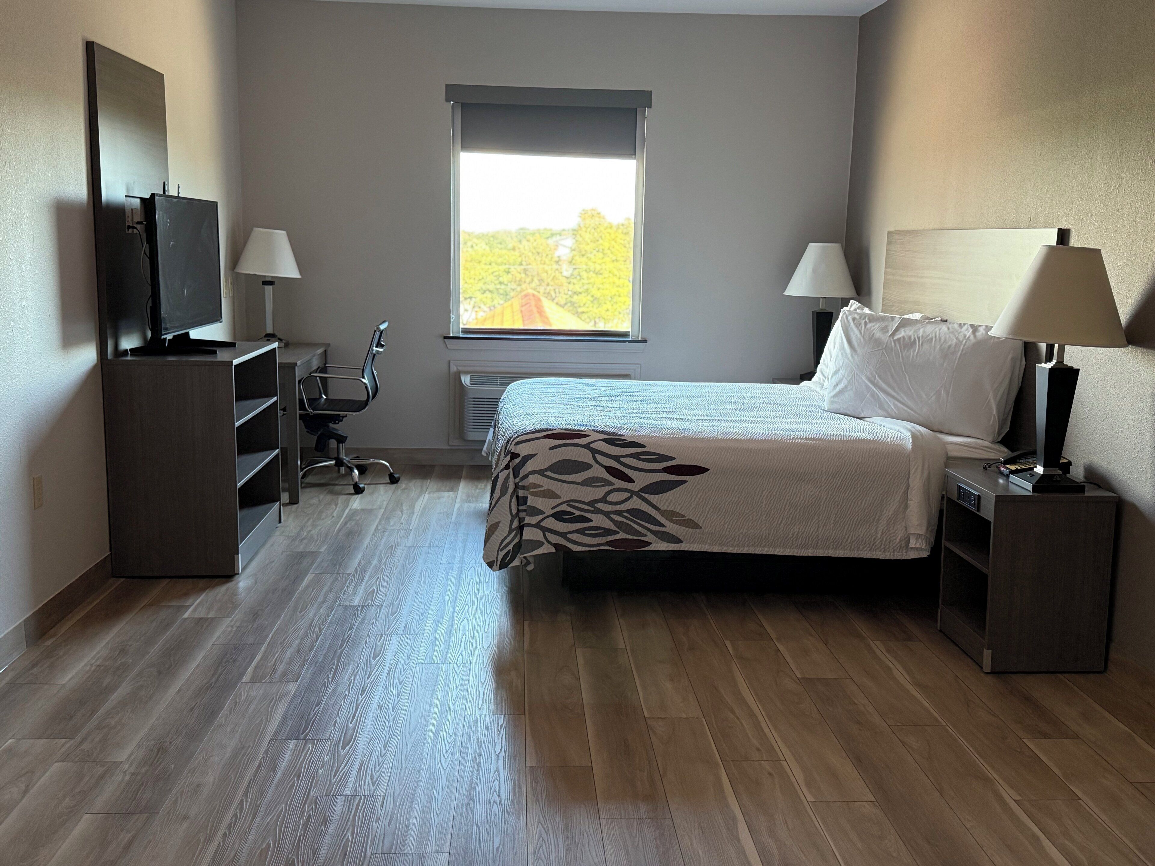 Deluxe Room, 1 King Bed, Non Smoking | Desk, laptop workspace, blackout curtains, rollaway beds