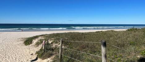 Beach nearby, beach towels