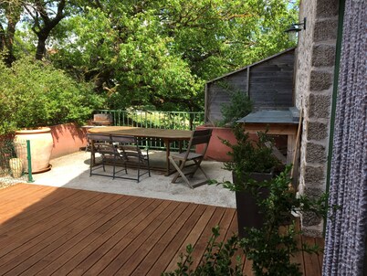 Casas de campo en Oak Duplex 130 m2 4-8 pers. piscina climatizada.  wifi