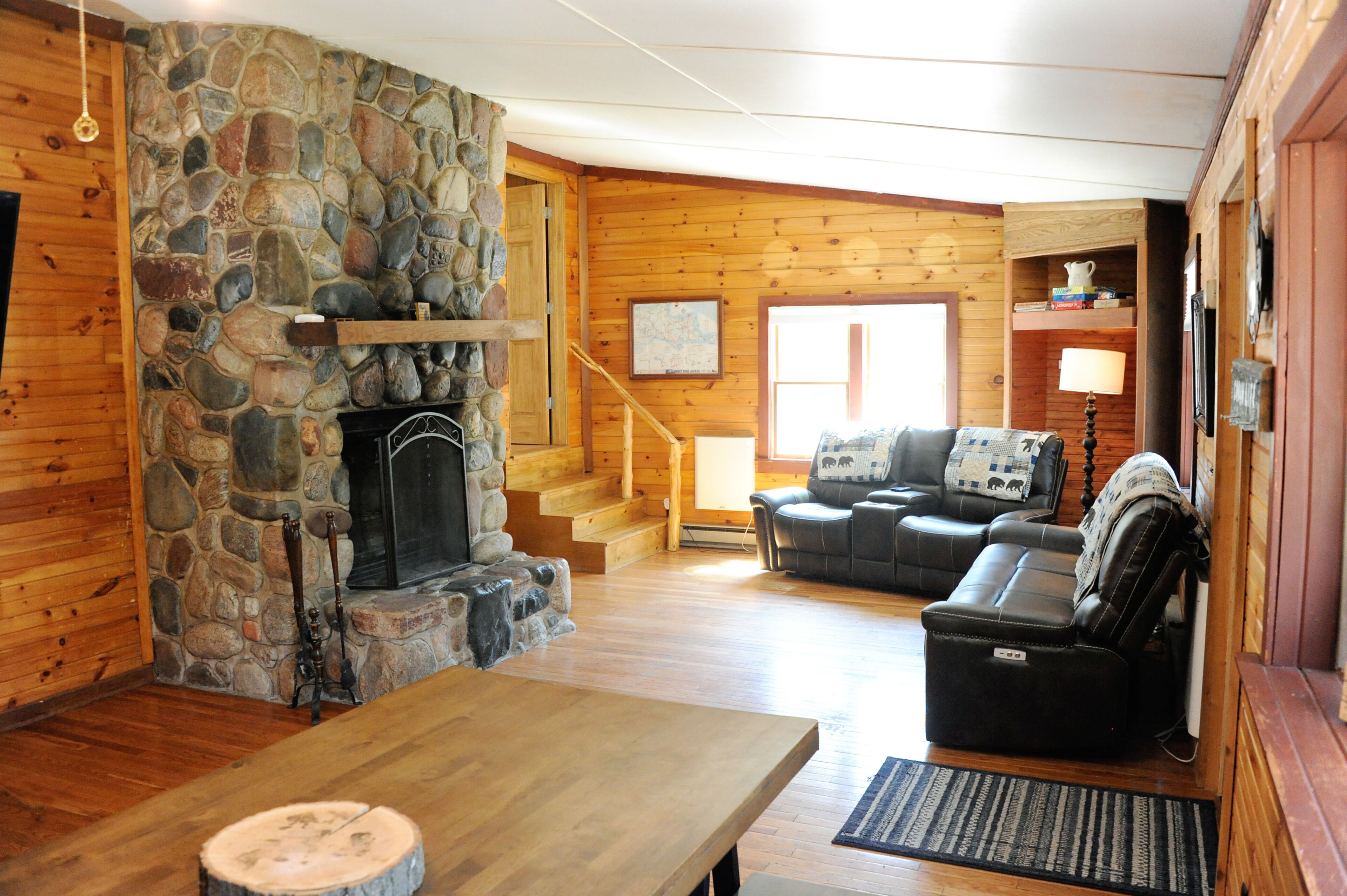 Snowmobile from the front door to trails at the KastAway Lake Superior