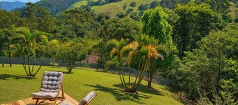 House with Waterfall, Deck and Fireplace SFX
