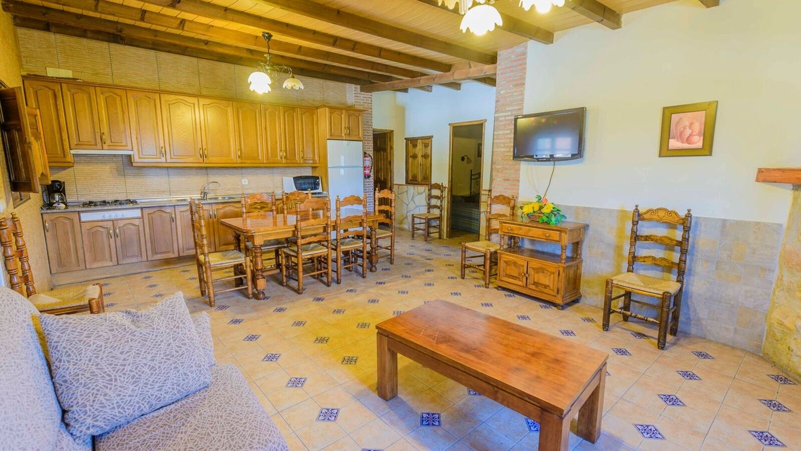 Télévision, cheminée