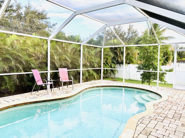 A heated pool