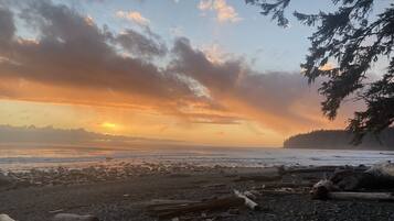 Tæt på stranden, badehåndklæder