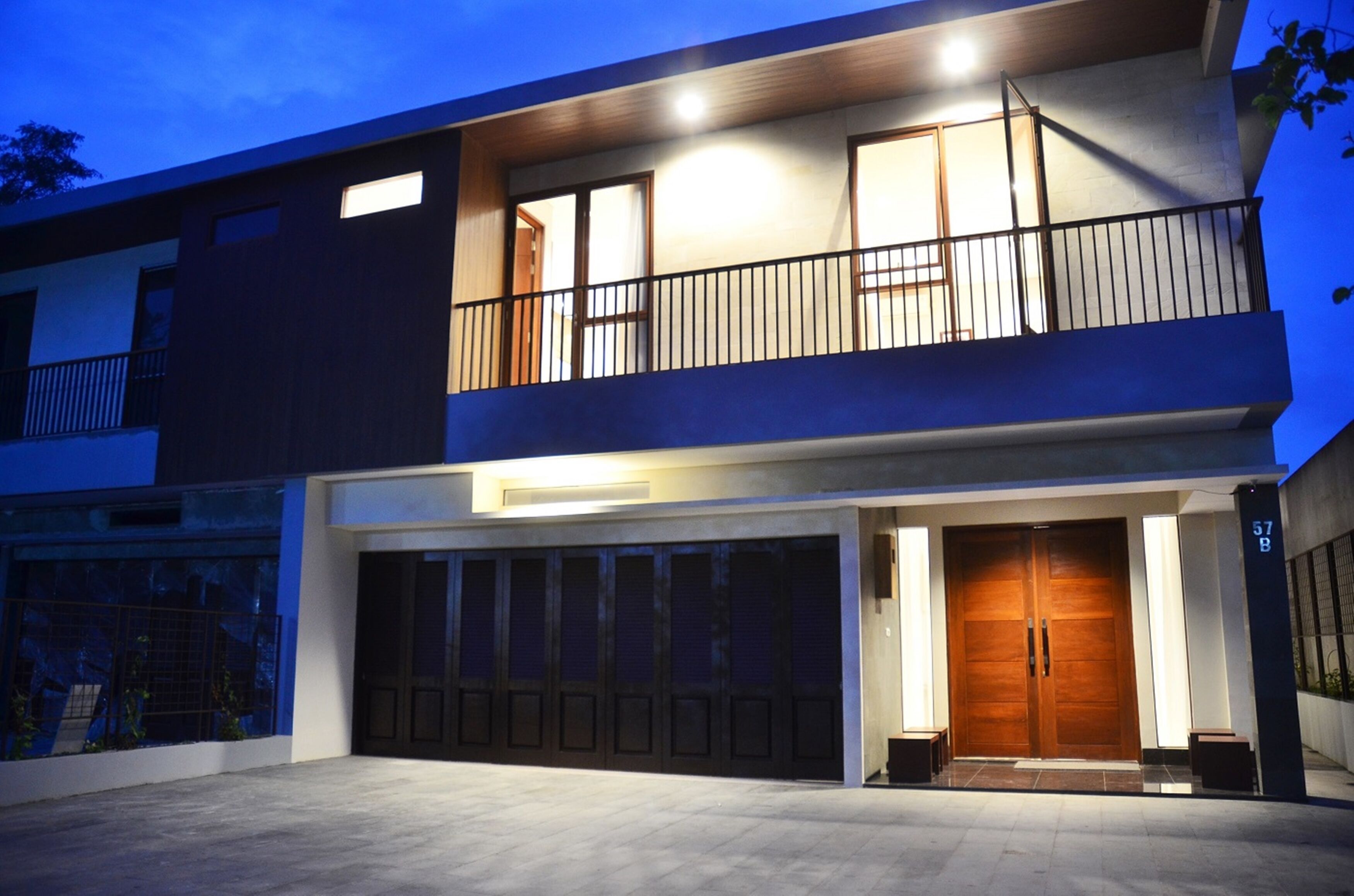 Façade de l’hébergement - soirée/nuit