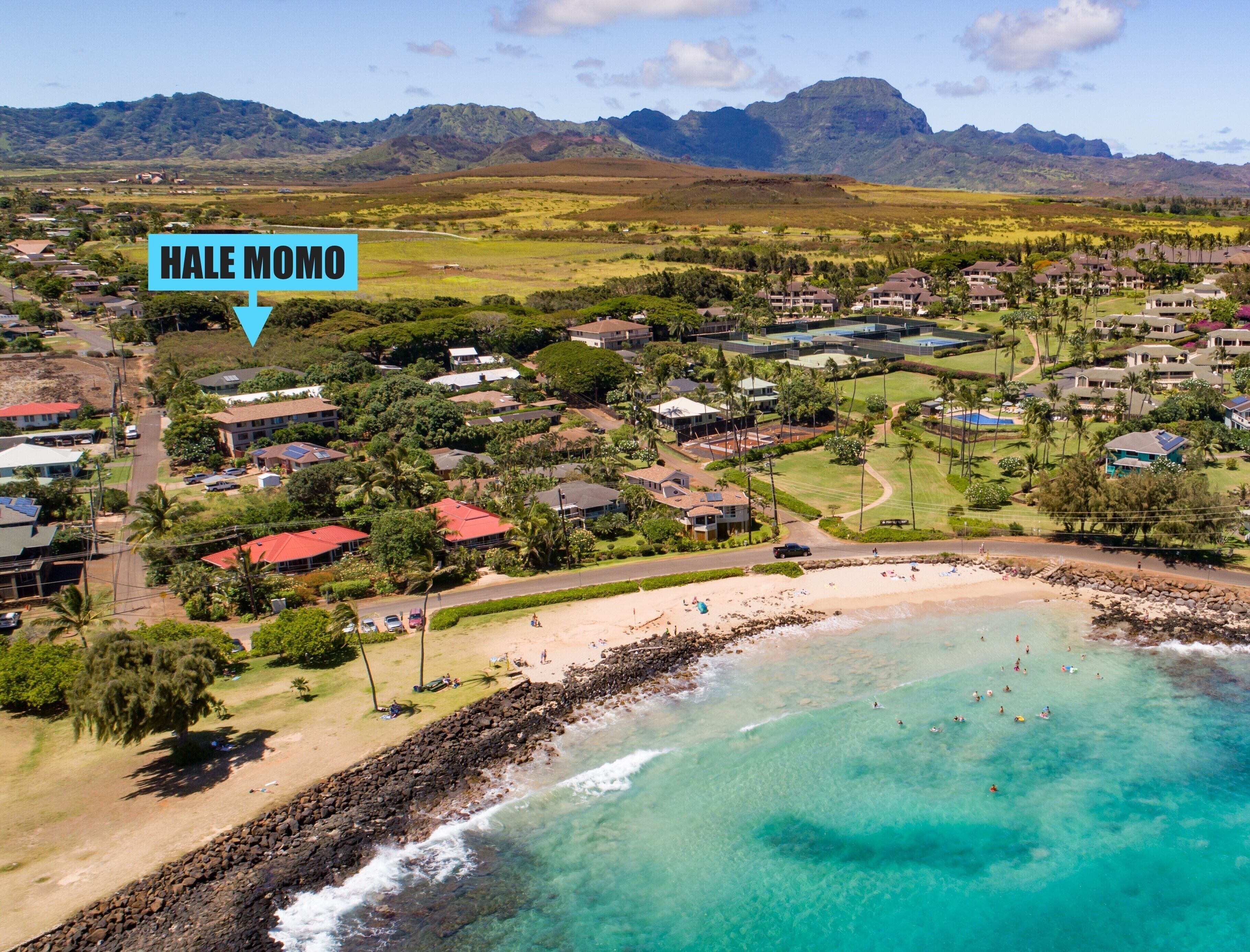 Poipu Fantastic 4-Bed Private Home A/C 2-Minute Walk to Poipu Beach