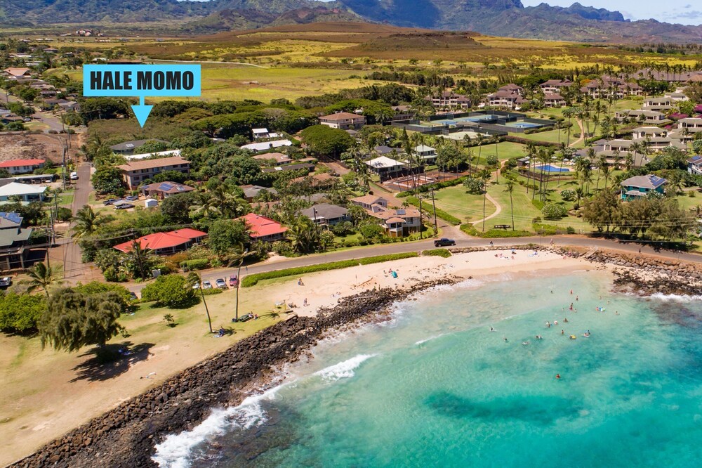 Poipu Fantastic 4-Bed Private Home A/C 2-Minute Walk to Poipu Beach