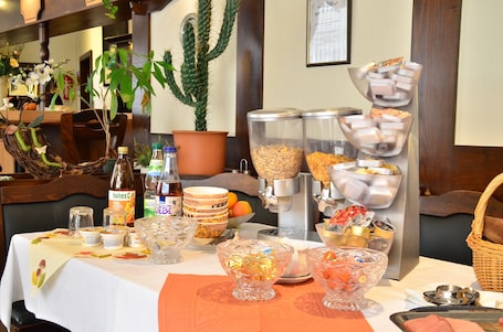 Daily buffet breakfast (EUR 15 per person)
