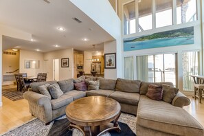 TV, fireplace, DVD player