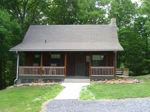 Hide Away Log Cabin nestled in a serene setting in Beautiful Bath County, Va.