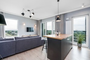 Apartment, 2 Bedrooms, Balcony, Lake View | Living area - Apartment Poznan Krancowa by Renters (Poznan)