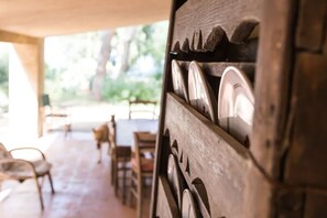 Outdoor dining - Casa Due, for 4 people, with sea view and accesso to the beach (Ricadi - Capo Vaticano)
