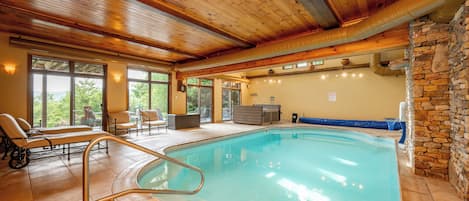 Indoor pool, a heated pool