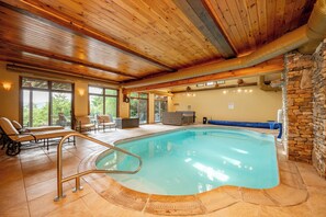 Indoor pool, a heated pool