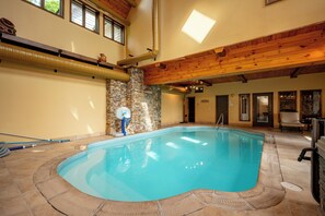Indoor pool, a heated pool