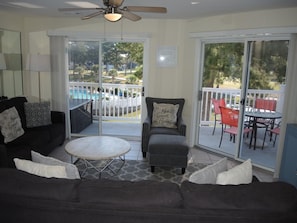 Condo, 1 Bedroom | Living area | TV