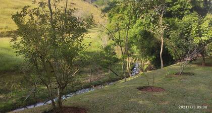 An environment with lots of nature and tranquillity.