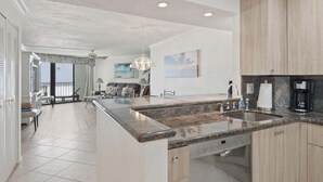 Interior - Beachfront 2BR/2BA condo with pool, wifi, and Gulf views. (Marco Island)