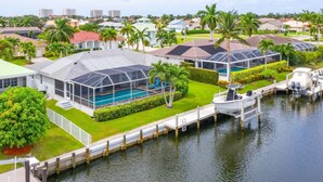 Exterior - Waterfront 3BR home with heated pool in Mid Island Marco Island. (Marco Island)