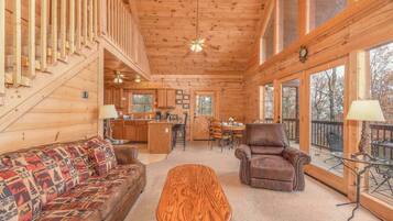 TV, fireplace, offices