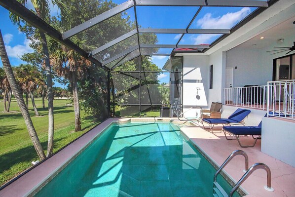 A heated pool