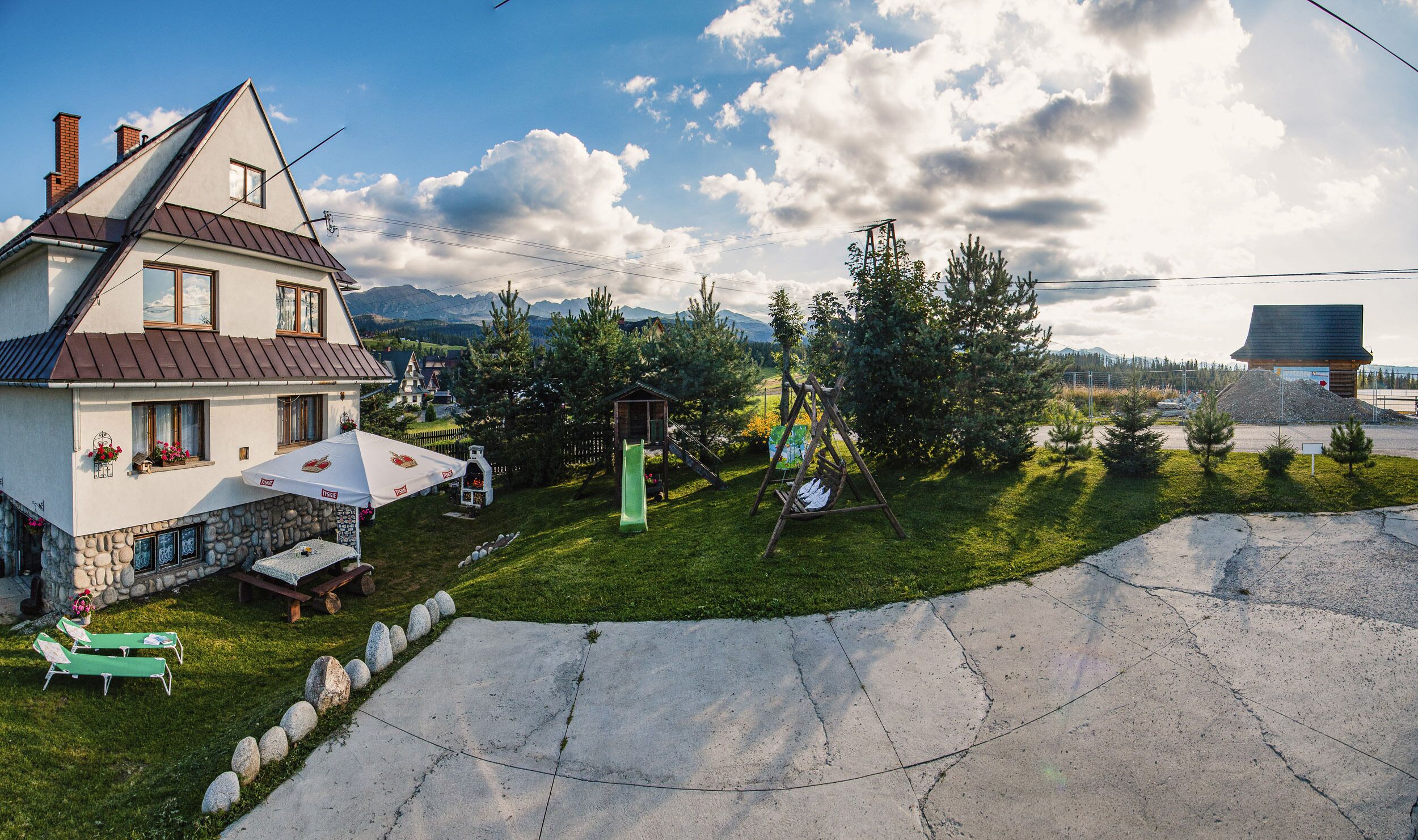 Majoituspaikan julkisivu