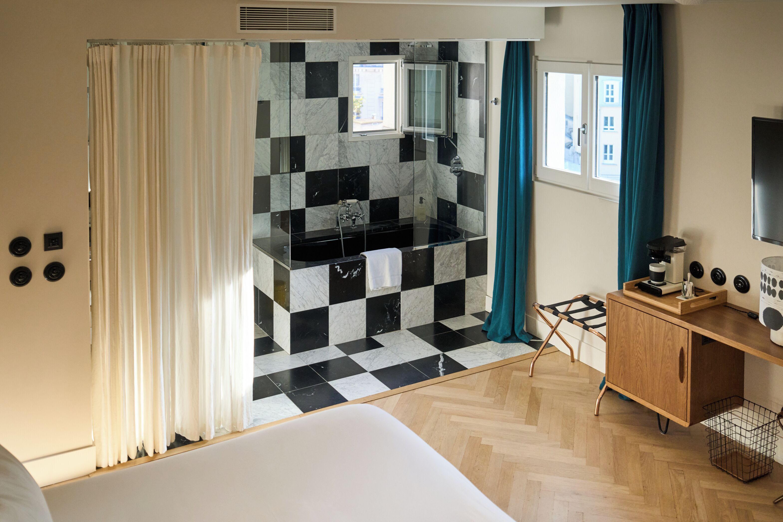 chambre terrasse | 1 bedroom, egyptian cotton sheets, premium bedding, pillow-top beds