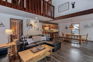 TV, fireplace, ping pong