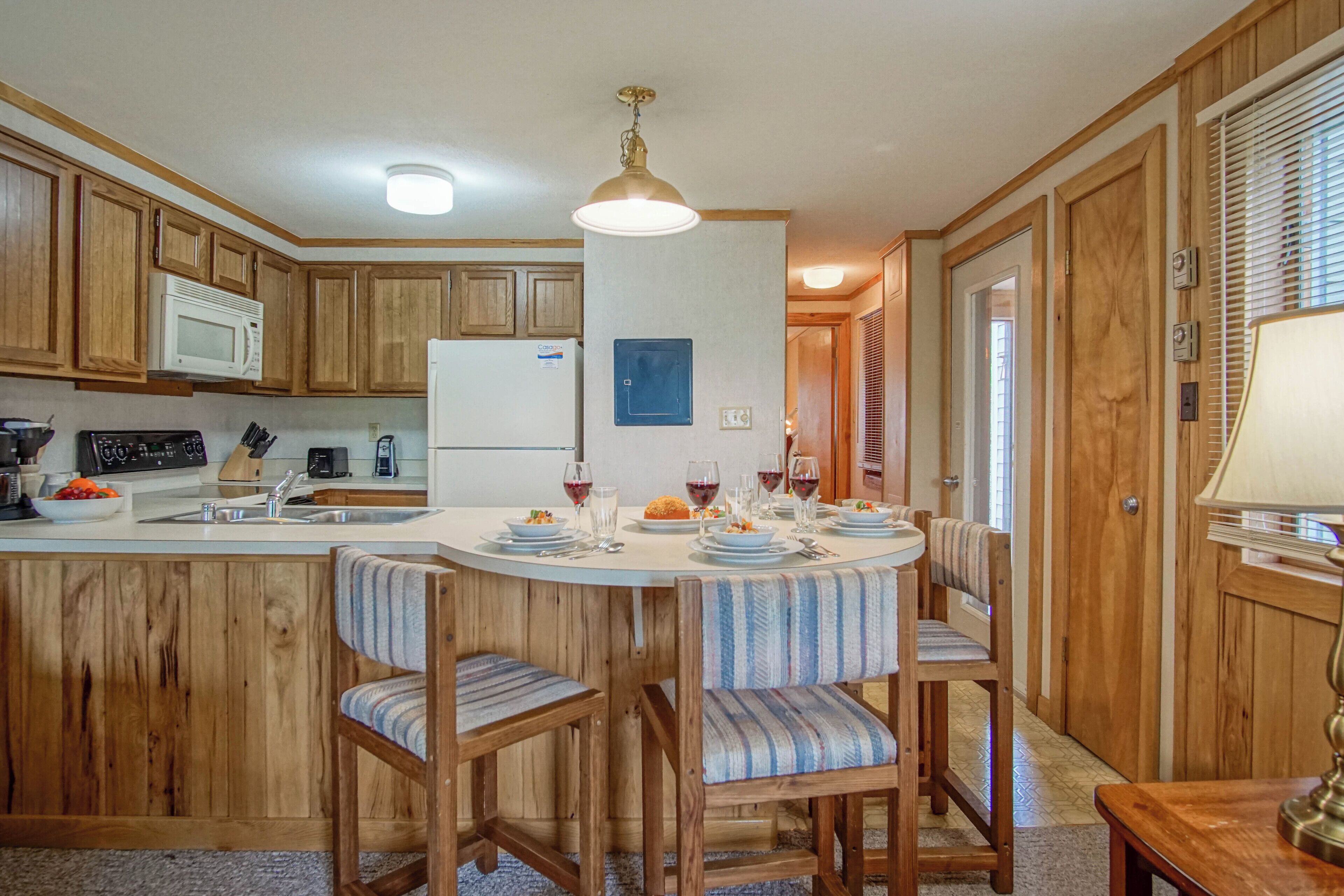 Powderidge 60:  Slope Side,  Fireplace, Spacious Deck