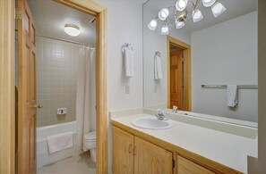 Hair dryer, towels